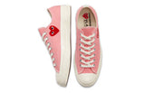 CT70 X Play Comme des Garcons Chuck 70 Ox Bright Pink LOW CUT 168304C