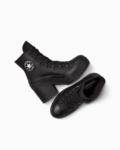 CT70 De Luxe Heel waterproof（防水）Platform Leather BLACK A15514C