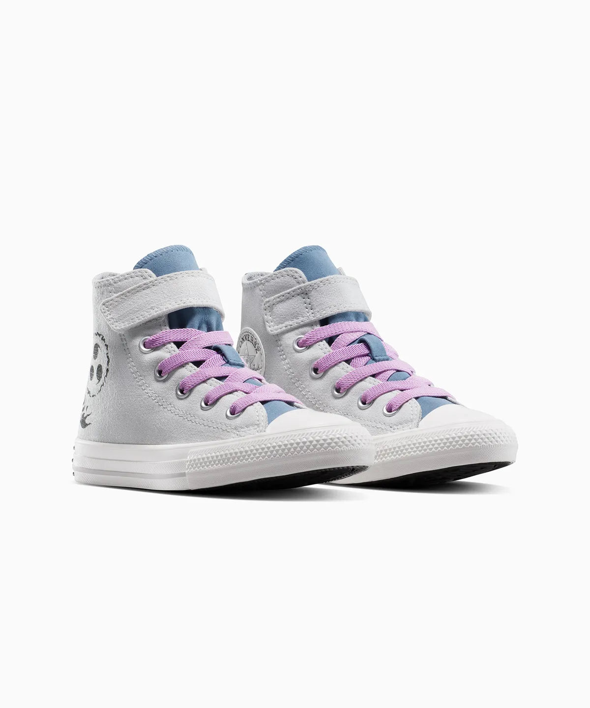 【ナルト 疾風伝  NARUTO SHIPPUDEN 】ALL STAR Chuck Taylor x SASUKE FOSSLIZED WHITE （キッズ）17~21cm HI CUT A16146C