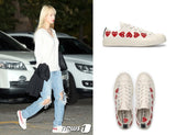 【WJSN ソルア着用】CT70 X Play Comme des Garcons Ox Multi-Heart White LOW CUT 162975C