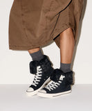 ALL STAR Fold Over XHi Faux Fur Black A15138C