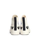 CT70 X Play Comme des Garcons Chuck 70 Ox Multi Heart Egret HI CUT A08148C