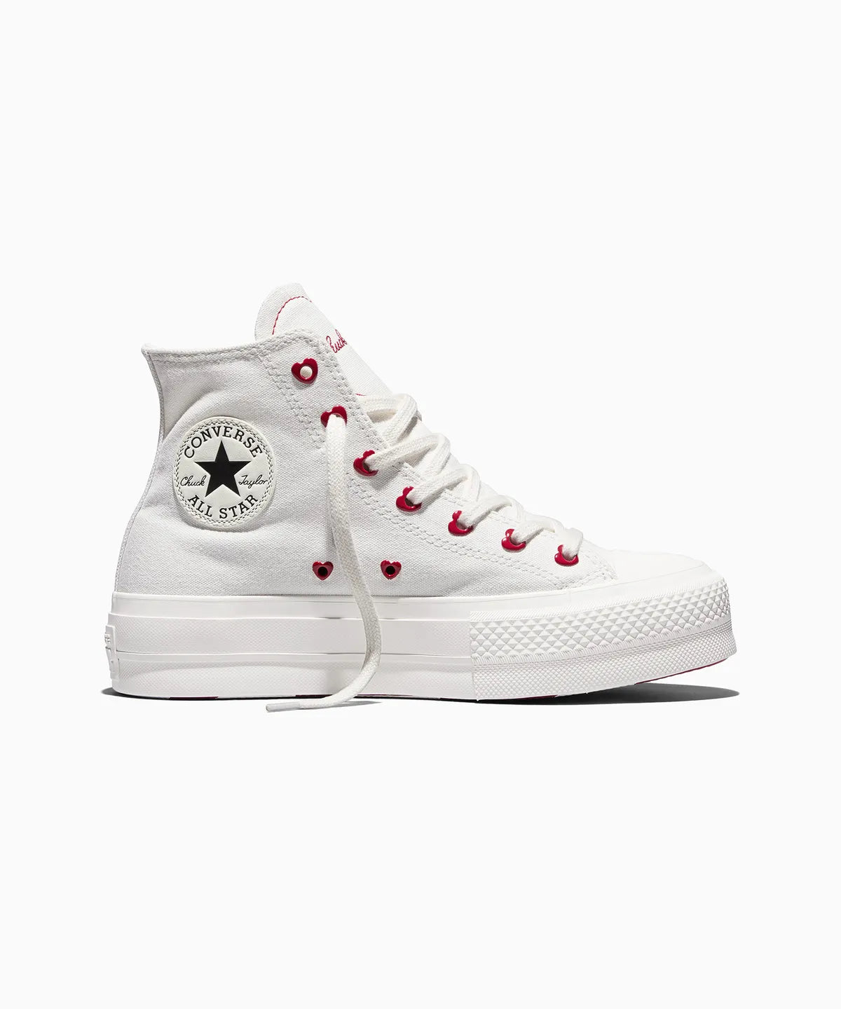 ALL STAR Lift Day One Heart Stitch Vintage White HI CUT A19058C 
