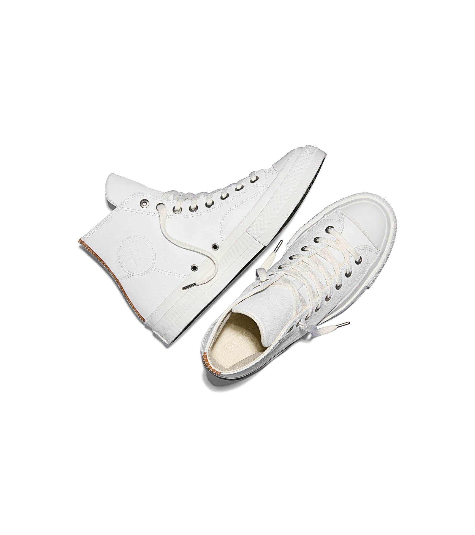 【CT70復刻・数量限定】Converse Chuck Taylor All Star 'First String' Premium Leather Natural White HI CUT A14281C