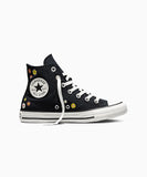 ALL STAR Chuck Taylor Embroidered Florals BLACK HI CUT A16902C