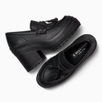 CT70 De Luxe Platform Heel Loafers Black LOW CUT A14714C