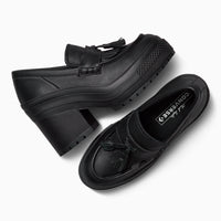CT70 De Luxe Platform Heel Loafers Black HI CUT A14714C