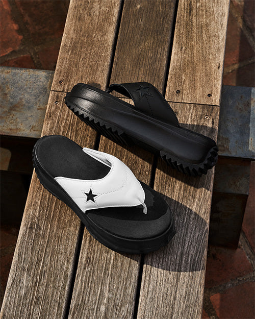RUN STAR Platform Sandals Suede Vintage White LOW CUT A20652C