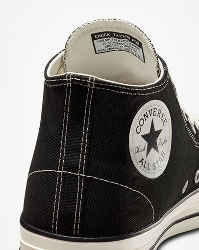 CONS CTAS PRO SUEDE BLACK MID CUT A02136C
