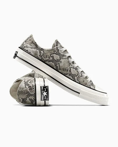 CT70 Faux Snakeskin Pale Surplus LOW CUT A13434C