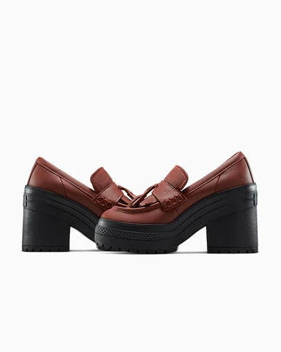 CT70 De Luxe Platform Heel Loafers  Dark Roast LOW CUT A14715C