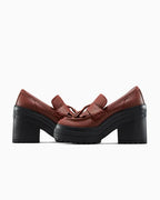 CT70 De Luxe Platform Heel Loafers  Dark Roast LOW CUT A14715C