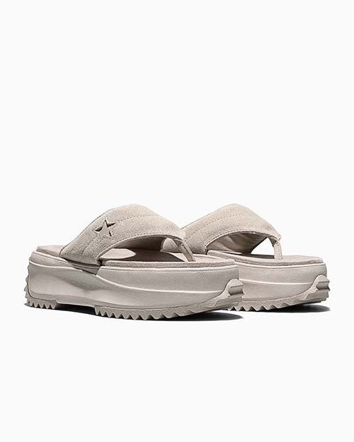 RUN STAR Platform Sandals Suede Papyrus LOW CUT A20651C