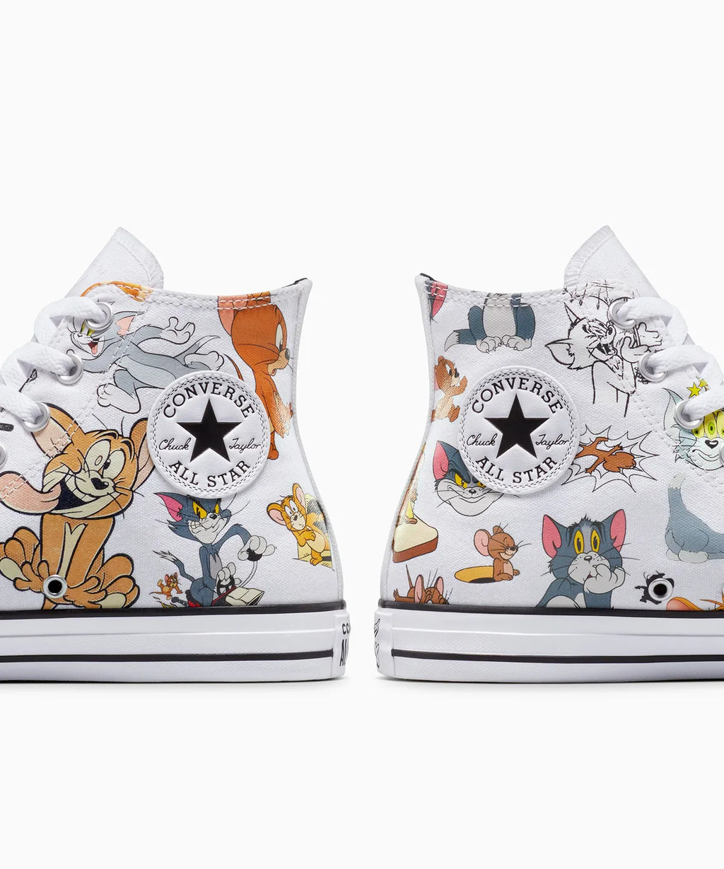 【数量限定】ALL STAR Chuck Taylor x  Tom & Jerry WHITE HI CUT A15112C