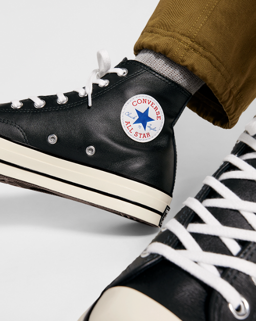 【復刻モデル】CT70  CLASSIC LEATHER（レザー）BLACK  HI CUT A07200C