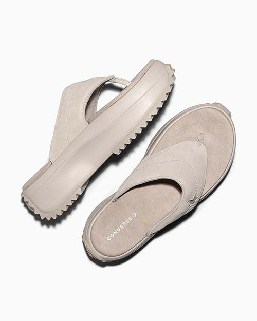 RUN STAR Platform Sandals Suede Papyrus LOW CUT A20651C