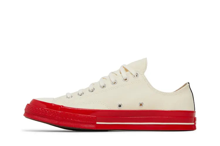 CT70 X Play Comme des Garcons PLAY Pristine Red Midsole LOW CUT A01796C
