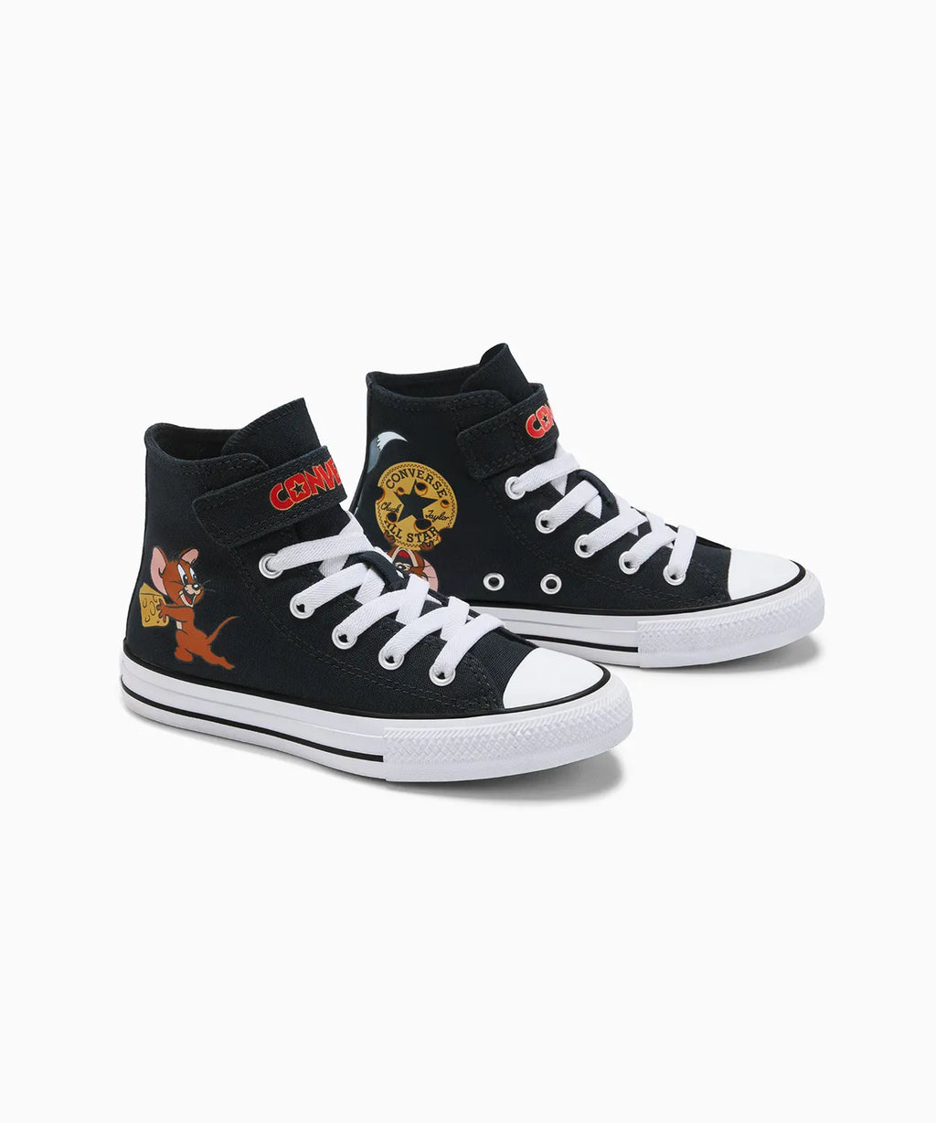 【数量限定】ALL STAR Chuck Taylor x Tom & Jerry BLACK（キッズ）17~21cm HI CUT A15114C
