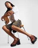 CT70 De Luxe Platform Heel Loafers  Dark Roast LOW CUT A14715C