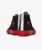 CT70 X Play Comme des Garcons PLAY Black Red Midsole HI CUT A01793C