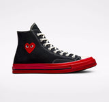 CT70 X Play Comme des Garcons PLAY Black Red Midsole HI CUT A01793C