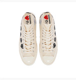 CT70 X Play Comme des Garcons Chuck 70 Ox Multi Heart Egret HI CUT A08148C