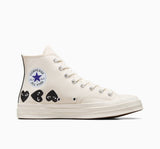 CT70 X Play Comme des Garcons Chuck 70 Ox Multi Heart Egret HI CUT A08148C