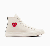 【24年7月新作】CT70 OG PLAY Comme des Garçons Single Heart BEIGE HI CUT A08800C