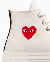 【24年7月新作】CT70 OG PLAY Comme des Garçons Single Heart BEIGE HI CUT A08800C