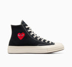 CT70 OG PLAY Comme des Garçons Single Heart BLACK HI CUT A08801C