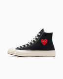 【24年7月新作】CT70 OG PLAY Comme des Garçons Single Heart BLACK HI CUT A08801C