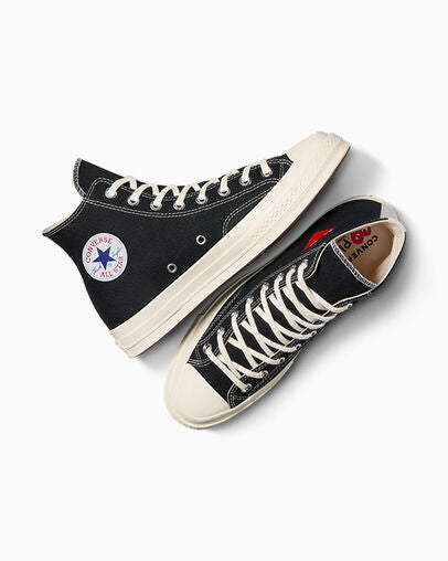 CT70 OG PLAY Comme des Garçons Single Heart BLACK HI CUT A08801C
