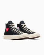 CT70 OG PLAY Comme des Garçons Single Heart BLACK HI CUT A08801C