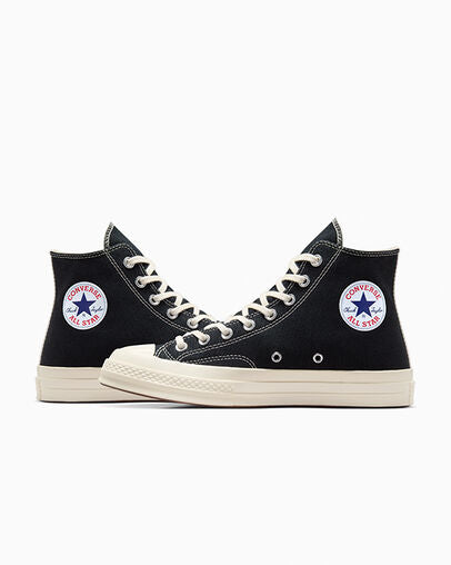 CT70 OG PLAY Comme des Garçons Single Heart BLACK HI CUT A08801C