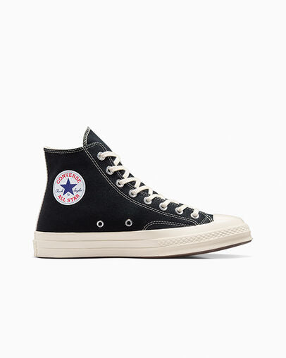 CT70 OG PLAY Comme des Garçons Single Heart BLACK HI CUT A08801C