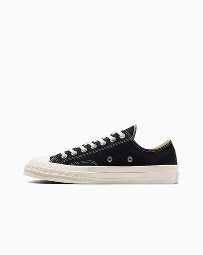 CT70 OG PLAY Comme des Garçons Single Heart BLACK LOW CUT A08804C