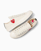 【24年7月新作】CT70 OG PLAY Comme des Garçons Single Heart BEIGE LOW CUT A08805C