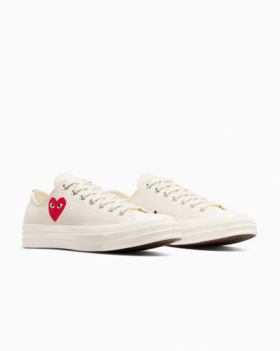 【24年7月新作】CT70 OG PLAY Comme des Garçons Single Heart BEIGE LOW CUT A08805C