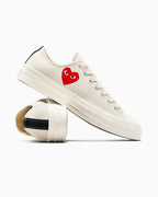 【24年7月新作】CT70 OG PLAY Comme des Garçons Single Heart BEIGE LOW CUT A08805C
