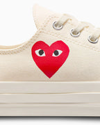 【24年7月新作】CT70 OG PLAY Comme des Garçons Single Heart BEIGE LOW CUT A08805C