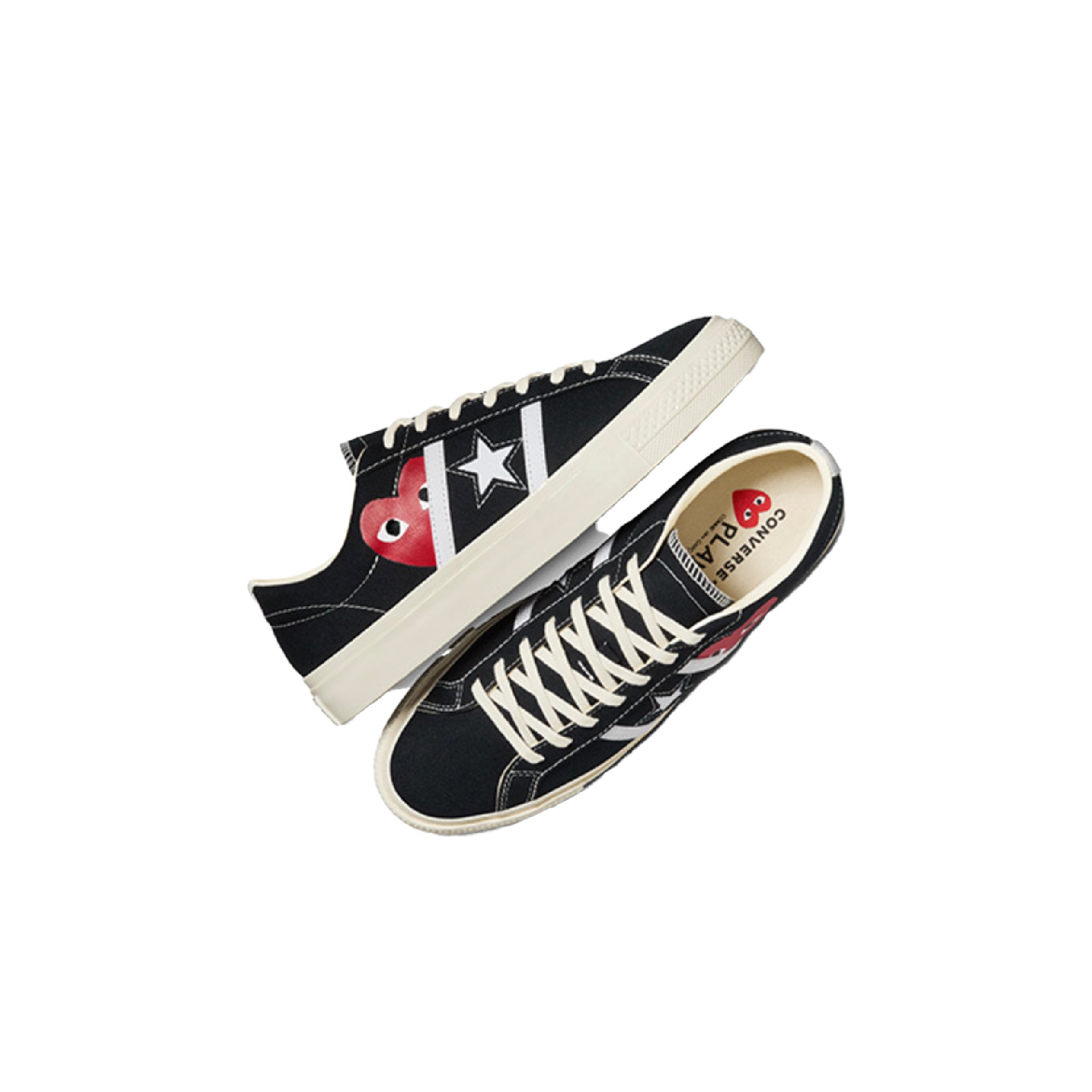 ONE STAR（CONS）X Comme des Garcons PLAY BLACK LOW CUT A09870C