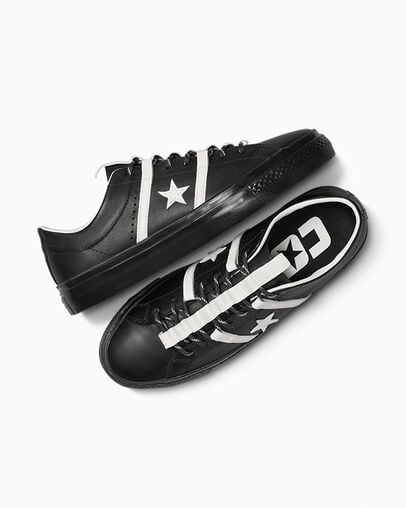 ONE STAR PRO（CONS）ACADEMY BLACK LEATHER（レザー）Bobby DeKeyzer LOW CUT A12139C