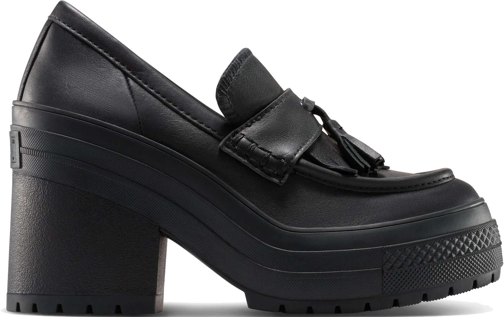 CT70 De Luxe Platform Heel Loafers Black LOW CUT A14714C