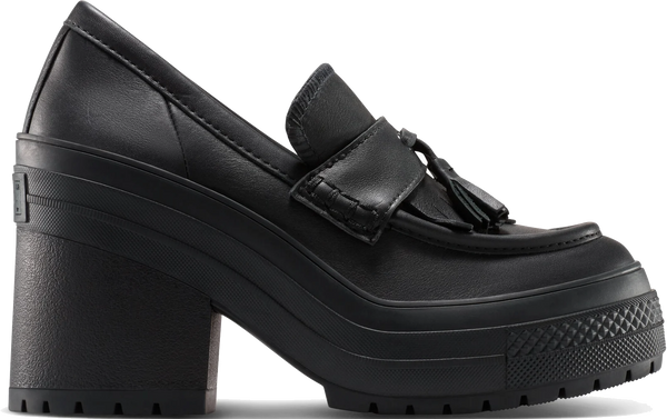CT70 De Luxe Platform Heel Loafers Black HI CUT A14714C