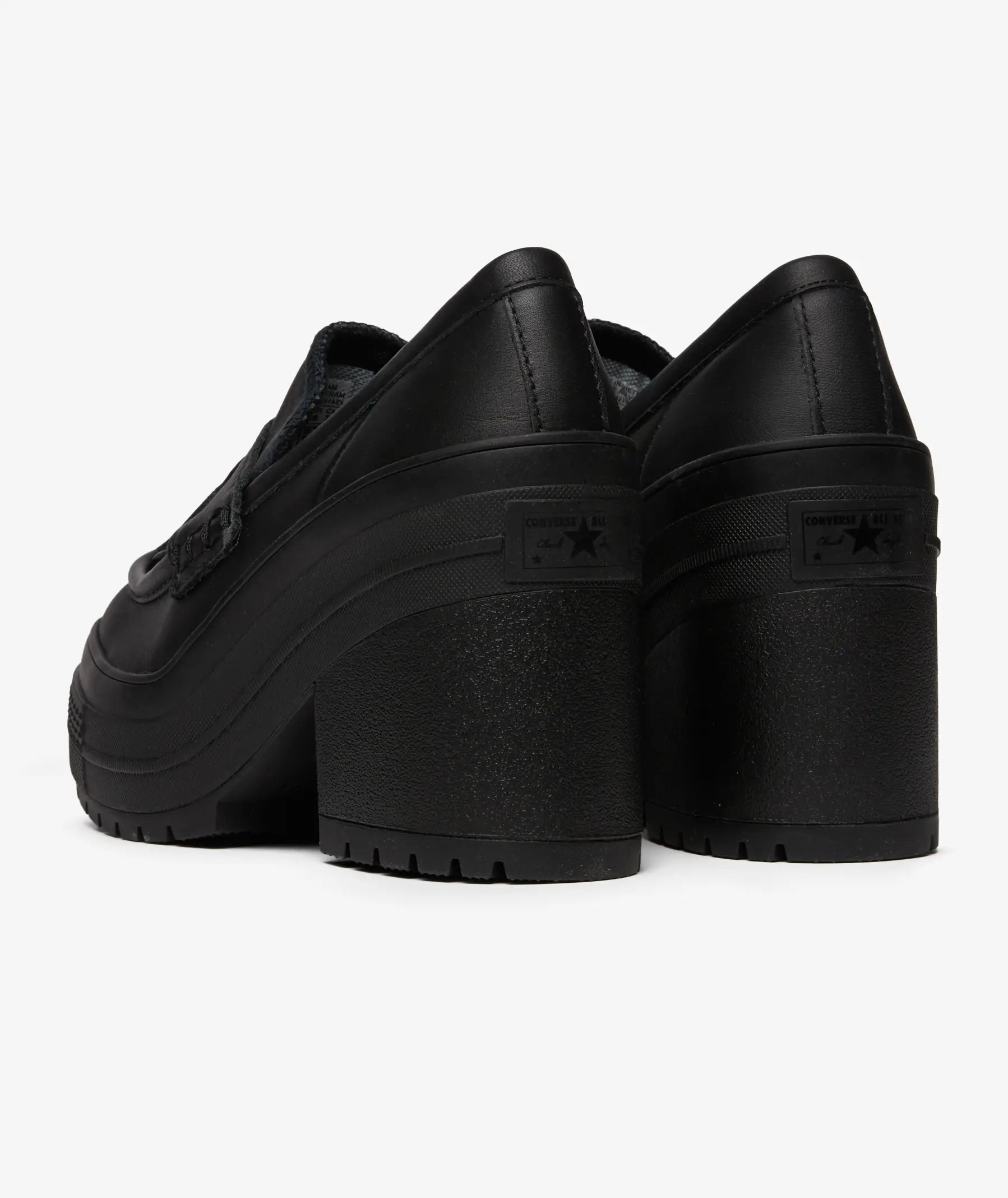 CT70 De Luxe Platform Heel Loafers Black LOW CUT A14714C