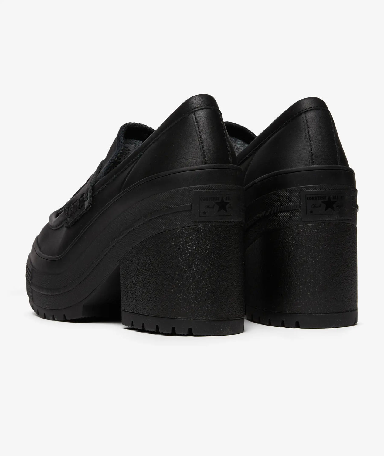 CT70 De Luxe Platform Heel Loafers Black HI CUT A14714C