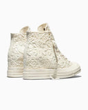 CT70 WEDGE Crocheted Satin EGRET A15086C