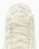 CT70 WEDGE Crocheted Satin EGRET A15086C