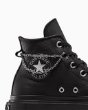 ALL STAR Lift Double Stack Platform Chains BLACK HI CUT A15165C