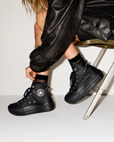 ALL STAR Lift Double Stack Platform Chains BLACK HI CUT A15165C